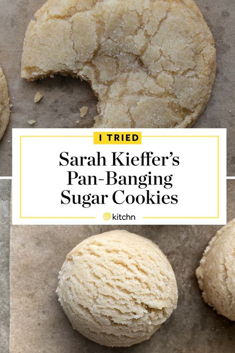 I Tried Sarah Kieffer’s Pan-Banging Sugar Cookies to See What All the Hype Was About Sarah Keiffer Cookies, Sarah Kieffer Cookies, Sarah Kieffer, Pan Cookies, Chocolate Chip Cookie Recipe, Instagram Famous, Cookie Flavors, Chip Cookie Recipe, Beautiful Cookies