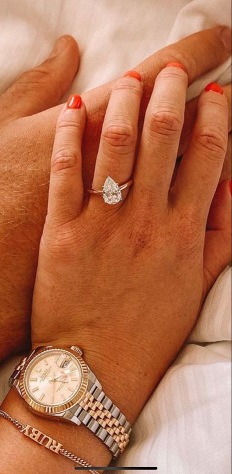 Ruby Holley Wedding, Ruby Holley, Pear Shape Engagement Ring, Engagement Announcement Photos, Announcement Photos, 2025 Wedding, Pear Shaped Engagement Rings, Engagement Announcement, Pear Shape