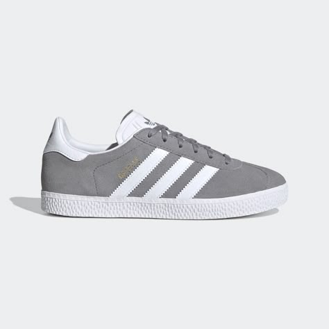 adidas Shop the Gazelle Shoes - Grey at adidas.com/us! See all the styles and colors of Gazelle Shoes - Grey at the official adidas online shop. Adidas Gazelle Grey, Grey Adidas Shoes, Adidas Gazelle Shoes, Gazelle Shoes, Men's Adidas (men), Back To School Shoes, Adidas Design, Superstars Shoes, Shoe Wishlist