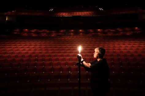 Ghost Light Theatre, Empty Theatre, Theatre Tattoo, Joan Sutherland, Eternal Return, Ghost Lights, Ghost Light, Silver Springs, University Of Houston