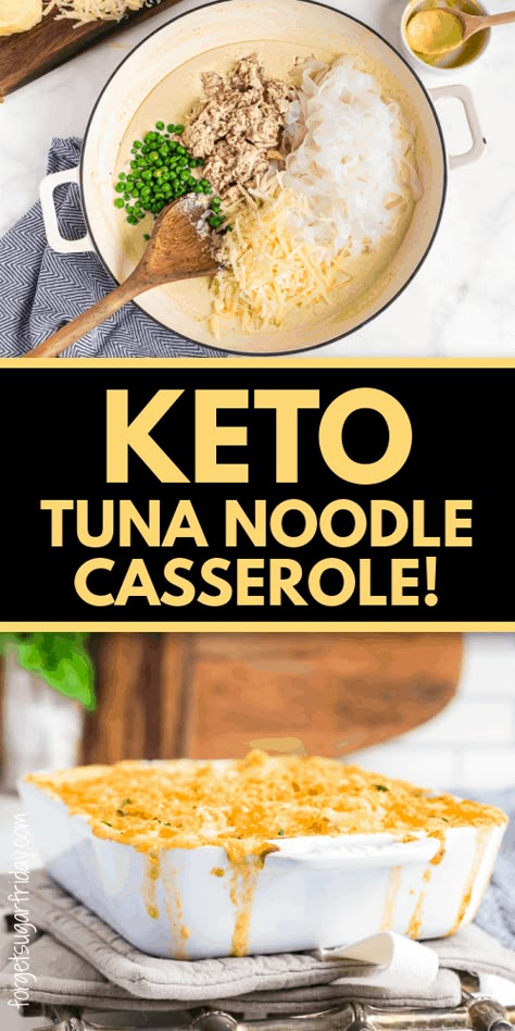 Keto Tuna Recipes, Keto Tuna Casserole, Low Carb Casserole, Keto Tuna, Keto Noodles, Keto Dinner Recipe, Keto Casserole Recipes, Keto Fish, Tuna Casserole Recipes