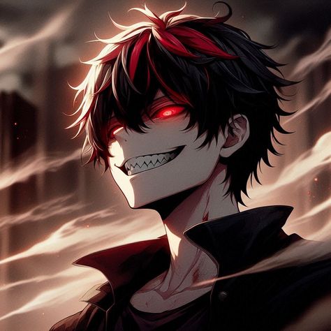 Demon Boy Pfp, Boy Discord Pfps, Demonic Pictures, Crazy Anime Characters, Toxic Anime, Best Anime Openings, Evil Pfp, Anime Openings, Anime Picture Hd