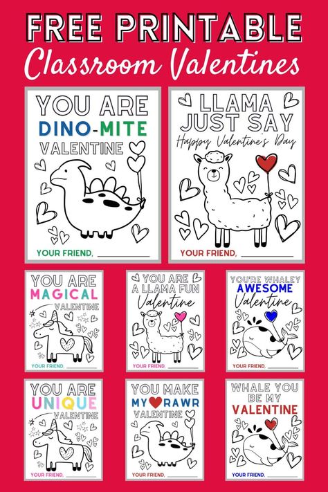 Free Classroom Valentine Printables Coloring Valentines Cards, Printable Valentines Day Cards From Teacher, Printable Class Valentines Day Cards, Printable Kids Valentines Free, Valentine Cards From Teacher To Student Free Printable, Color Valentines Printable, Free Kids Valentines Printable Cards, Kids Printable Valentines Cards, You Color My World Valentine Printable