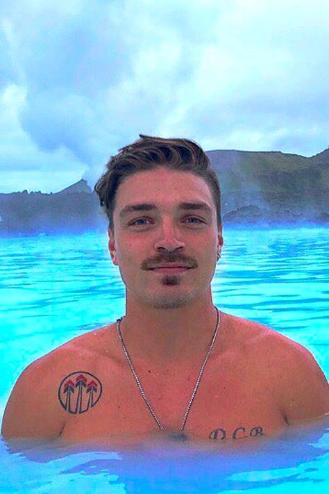 Bachelor in Paradise's Dean Unglert Has a Mustache, So Let’s Appreciate It For a Sec, Shall We? Dean Unglert, Kristina Schulman, Growing A Mustache, David And Victoria Beckham, Photos Of Prince, Kim And Kanye, Cameron Diaz, Arnold Schwarzenegger, Real Life Stories