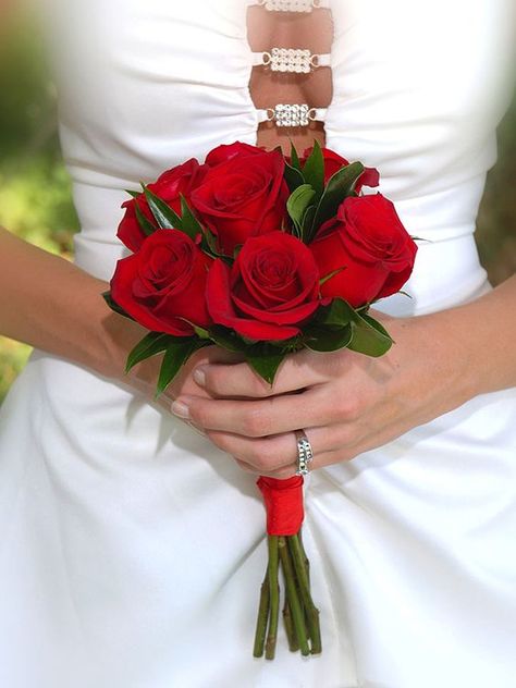 Red Rose Nosegay Bouquet, Red Rose Prom Bouquet, Small Red Bouquet, Red Rose Bridesmaid Bouquet, Bridesmaid Bouquet Red, Red Bridesmaid Bouquet, Red Roses Bridal Bouquet, Simple Rose Bouquet, Red Rose Bridal Bouquet