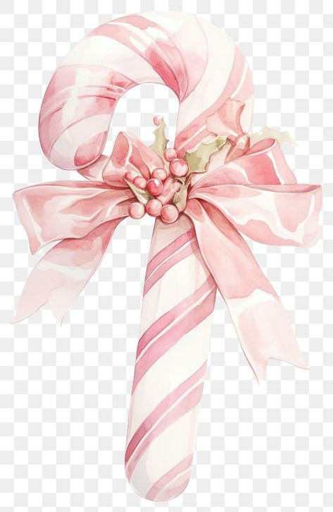 Pink Christmas Artwork, Png Design Graphics, Candy Canes Aesthetic, Candy Cane Illustration, Candy Cane Art, Book Cover Art Ideas, Cute Pink Christmas, Aesthetic Pngs, Pink Candy Cane