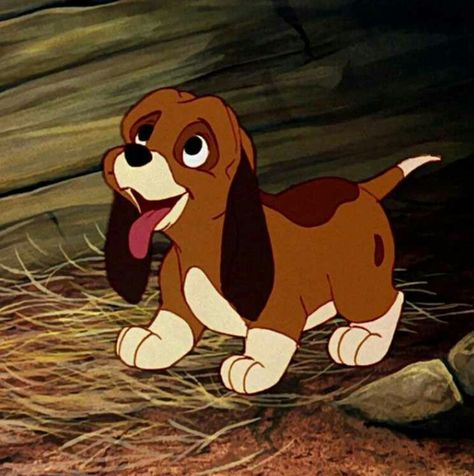 Copper from The Fox and the Hound #Disney Disney Baby Names, Old Disney Movies, Cr7 Jr, The Hound, Disney Dogs, Disney Animals, The Fox And The Hound, Old Disney, Disney Aesthetic