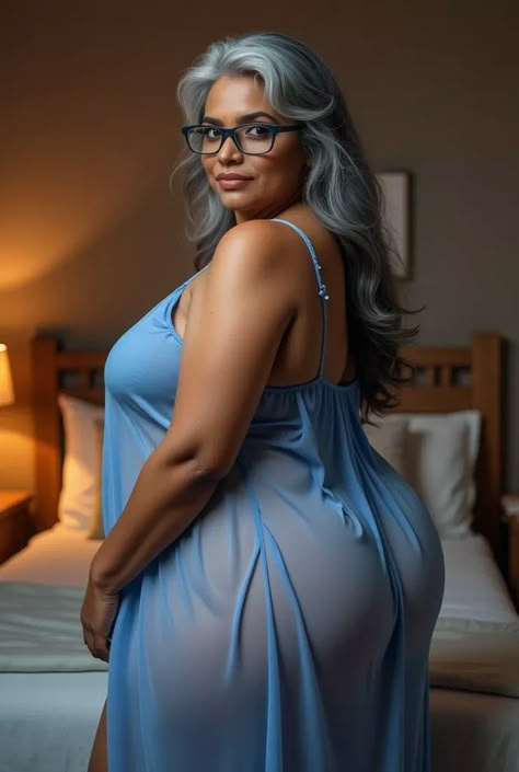 Plus size dark indian mature women of 60 years old, long grey hairs and glasses - SeaArt AI Olive Saree, Big Women Fashion, Curvy Women Outfits, Queen Size Bed, Old Woman, Fashion Mistakes, Beautiful Smile Women, Women Outfits, Women Over 50