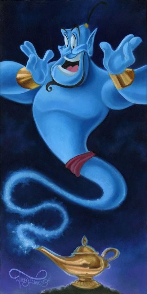 Alladin Genie, Aladin Genie, Aladdin Cartoon, Aladin Disney, Genie From Aladdin, Aladdin Art, Aladdin Wallpaper, Disney Pixar Characters, Genie Aladdin