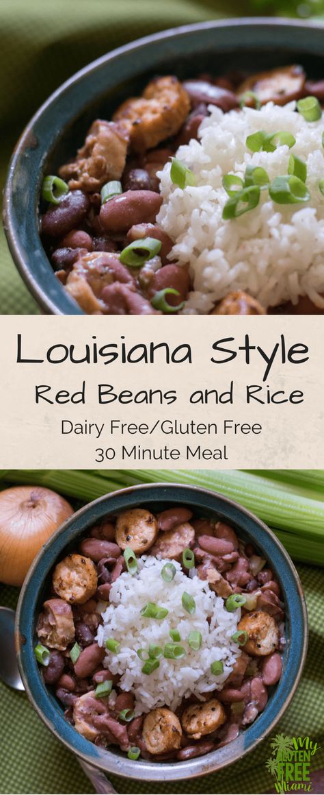 Italian Chicken Sausage, Louisiana Style, Red Beans And Rice, Beans And Rice, Italian Chicken, Gluten Free Dinner, Cajun Recipes, Chicken Sausage, Red Beans