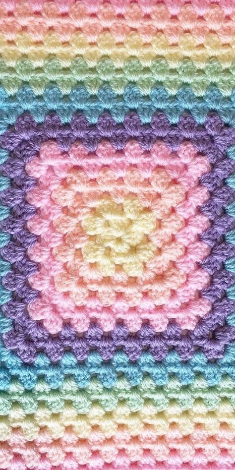 Crochet A Perfect Seamless Granny Square Hdc Granny Square Pattern, Granny Square Crochet Pattern Free Afghans, Granny Stripe Crochet Pattern Free, Granny Square Baby Blanket Free Pattern, Rectangle Granny Square Blanket, Crochet Granny Square Blanket Pattern Free, Seamless Granny Square, Pretty Granny Squares, Easy Crochet Granny Square Blanket