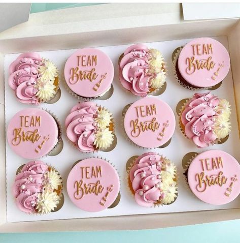 Bachelorette Party Cupcake Ideas, Hen Do Cakes Ideas, I Do Cupcakes, Hens Cupcakes Ideas, Hens Cupcakes, Bride Cupcakes Shower Ideas, Cakes For Bachelorette Party, Hen Party Cupcakes Ideas, Hen Cupcakes