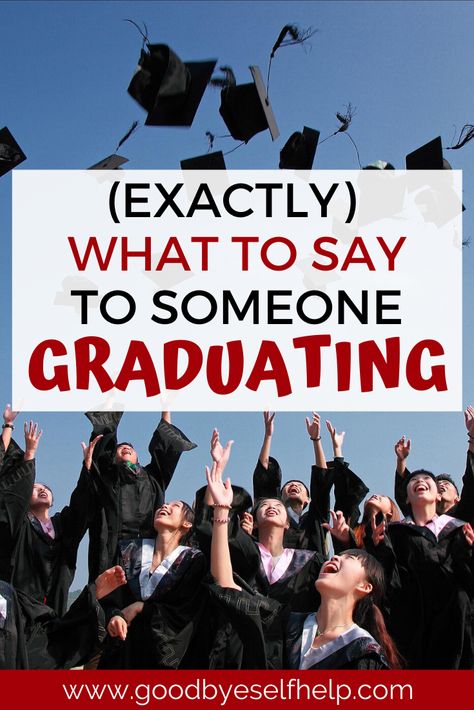 When graduation season rolls around, it can be hard to figure out what to say to a new graduate. Here's a full list of what to say to someone graduating to write in graduation cards and tell them when you're invited to the graduation ceremony. What To Write In A Graduation Card Christian, Letters To Graduating Seniors, What To Say In Graduation Card, Words For Graduation Card, Graduation Inspirational Messages, High School Graduation Cards Messages, Letter To Graduating Senior, Graduation Greetings Messages, Graduation Letter Ideas