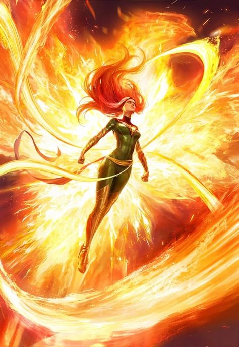 Art Dc Comics, Phoenix Marvel, Marvel Jean Grey, Phoenix Force, Jean Grey Phoenix, Xmen Comics, Comics Anime, Logan Wolverine, Arte Dc Comics