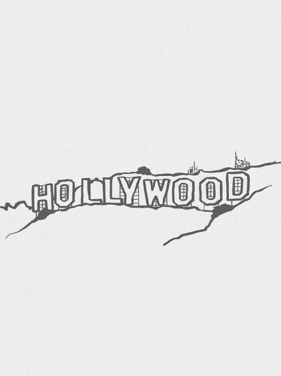 Drawing Cities, Here's To The Fools Who Dream, Travel Drawing, Hollywood Sign, Simple Art, Pencil Art, Sign Art, Drawing People, Travel Journal