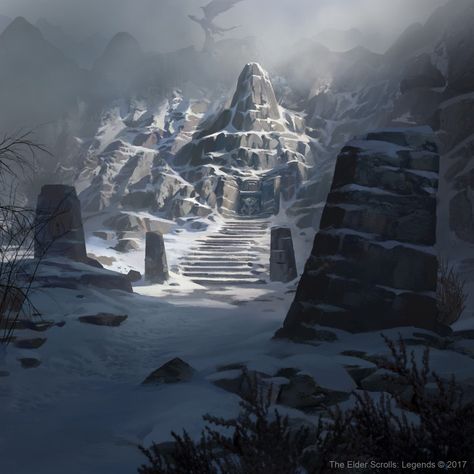 ArtStation - The Elder Scrolls: Legends , Jason Kang Jason Kang, Ravenclaw Art, Elder Scrolls Legends, Heroic Fantasy, Rpg Map, Snowy Mountain, The Elder Scrolls, 다크 판타지, Fantasy Setting