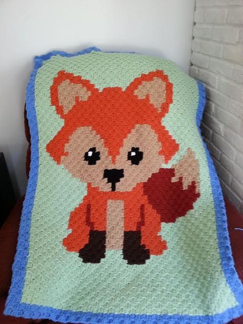 Fox Granny Square Pattern, Fox Crochet Pattern Free Blanket, Fox Lovey Crochet, Fox Crochet Blanket, Fox Baby Blanket, Crochet Quilt Pattern, Fox Blanket, Baby Blanket Knitting Pattern, C2c Crochet