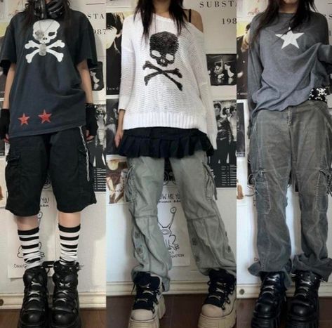 90s Grunge Feminine, Elder Goth Fashion, Midwestern Emo Aesthetic Outfit, Loser Core Outfits, Alternative Grunge Outfits, Midwest Emo Outfits, Outfit Inspo Alt, Emo Grunge Outfits, Style Examples