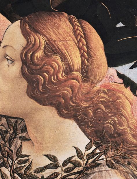 Sandro Botticelli Botticelli Hair, Loc Styles For Short Hair, Botticelli Art, Botticelli Paintings, Styles For Short Hair, Sandro Botticelli, Hair Trend, The Cult, Historical Characters