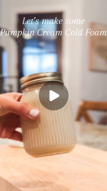 JENN JEWETT on Instagram: "Pumpkin Cream Cold Foam at home…Starbuck….sorry you’re getting too pricey honey ☕️🎃🫶🏼 #starbucks #coffee #pumpkin #spookyseason #falliscoming #pumpkinseason #pumpkinspice #pumpkincreamcoldbrew #fallrecipes #coffeerecipe #delicious #homemade #fyp #viral" At Home Pumpkin Cold Foam, Pumpkin Cold Foam, Pumpkin Creme Cold Foam, Pumpkin Cold Foam Recipe, Pumpkin Cream Cold Foam, Pumpkin Foam Cold Brew, Cold Foam How To Make, How To Make Pumpkin Sweet Cream Cold Foam, Pumpkin Sweet Cream Cold Foam