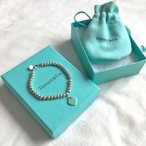 Tiffany & Co Return to Tiffany Bead Blue Enamel Mini Heart Tag Bracelet（classic） Tiffany Bead Bracelet, Tiffany Bracelet, Tiffany Bracelets, Return To Tiffany, Heart Tag, Bracelet Blue, Mini Heart, Teardrop Pendant, Blue Bracelet