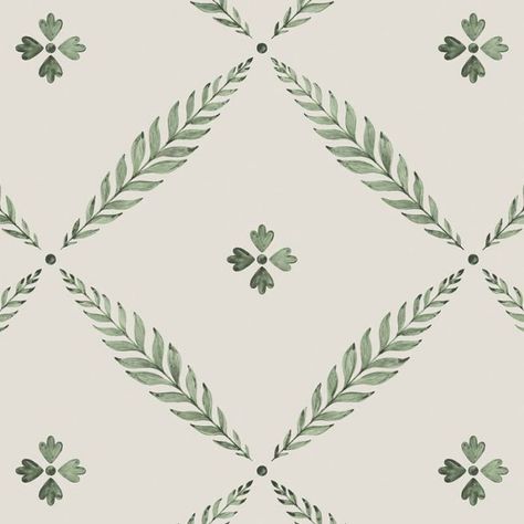 Large Trellis, Sage Green Light, Neisha Crosland, Patterned Wallpaper, Trellis Wallpaper, Wallpaper Project, Graphic Art Prints, Trellis Design, Leaf Texture