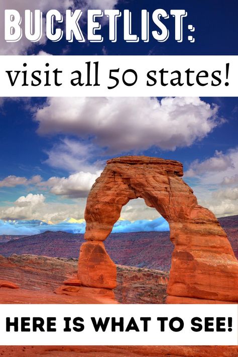 Things To Do In Each State, Traveling Across The United States, 50 State Bucket List, 50 State Road Trip, Visit All 50 States Bucket List, Road Trip Stops In Every State, Hiking Places U.s. States, Visit All 50 States, 50 States Travel