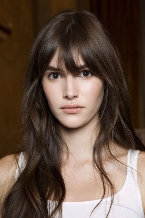 The 50 Best Bangs for Fall 2015 | StyleCaster Long Hair With Bangs, Super Long Hair, Short Blonde Hair, Hair Envy, Shoulder Length Hair, Hair Care Tips, Hair Day, Hairstyles With Bangs, Hair Highlights