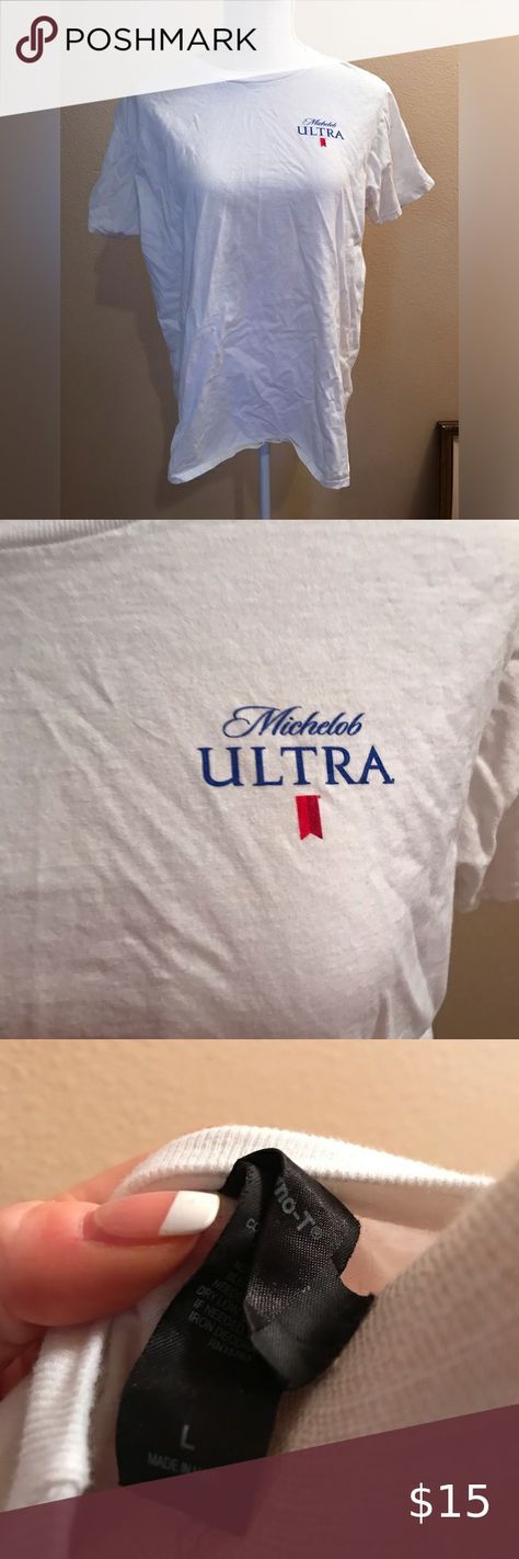 Michelob ultra big white t shirt Beer Promotion, Michelob Ultra, Iron Decor, White T Shirt, White T, White Tshirt, Promotion, Beer, Closet