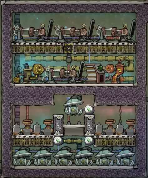 Oxygen Not Included - SPOM MkIII - Imgur Oxygen Not Included Base Layout, Oxygen Not Included Base, Oxygen Not Included, Computer Video, Terraria, Sims Cc, Gaming Pc, Trending Memes, Funny Jokes