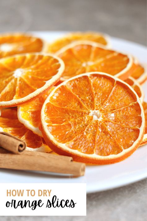 How to Make Dried Orange Slices | Dehydrator or Oven - The Home Intent Diy Snowman Ornaments, Orange Ornaments, Marmalade Recipe, I Spy Diy, Diy Christmas Garland, Seasonal Living, Dried Orange Slices, Dried Oranges, Homemade Decor