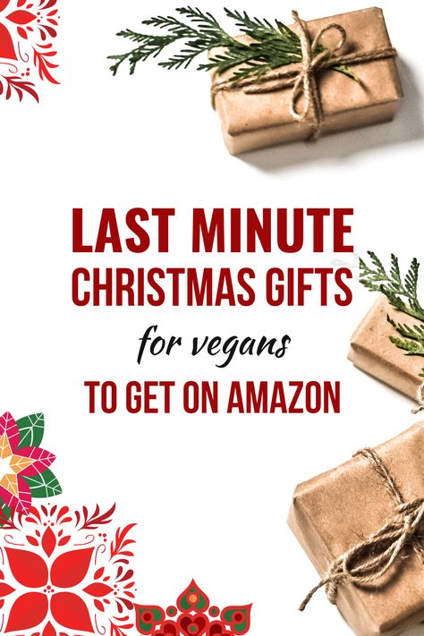 Vegan Holiday Gift Guide! If you’re stuck on what to give the vegan in your life, here are the best Christmas gifts you can get on Amazon. #giftideas Gifts For Vegans, Last Minute Christmas Gift Ideas, Vegan Christmas Gifts, Gifts On Amazon, Amazon Christmas Gifts, Christmas Presents For Her, Vegan Holiday, Amazon Christmas, Vegan Holidays