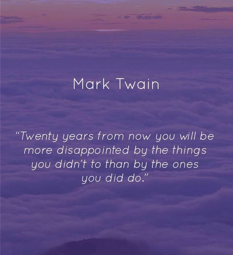 Live life with no regrets! You only live once make it count. Mark Twain quote. Live Your Life With No Regrets, Living With No Regrets, Live Life With No Regrets Quotes, U Only Live Once Quotes, Life Regrets Quotes, You Live Once Quotes, Quotes About No Regrets, Quotes About Regrets, Yolo Quotes No Regrets