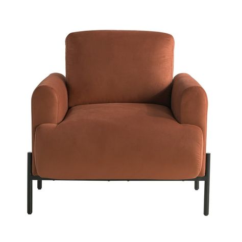 Studio Living Kingston Bohemian Accent Chair, Rust Velvet Fabric - Walmart.com Rust Accent Chair, Versatile Aesthetic, Pulaski Furniture, Studio Living, Swivel Accent Chair, Tommy Bahama Furniture, Outdoor Table Settings, Desk And Chair Set, Lexington Furniture