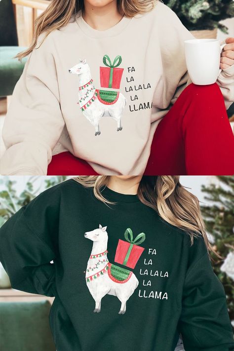 Llama Funny Christmas Jumper Llama Funny, Funny Christmas Jumper, Funny Llama, Holiday Apparel, Secret Santa Gift, Holiday Pajamas, Christmas Jumper, Secret Santa Gifts, Christmas Women