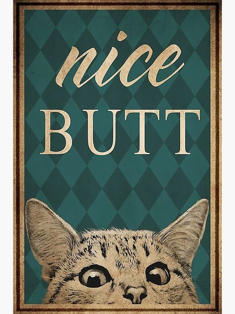 Funny British, Lover Poster, Gift For Cat Lover, Image Chat, Retro Gift, Cat Posters, British Shorthair, Crazy Cats, Cat Lover Gifts