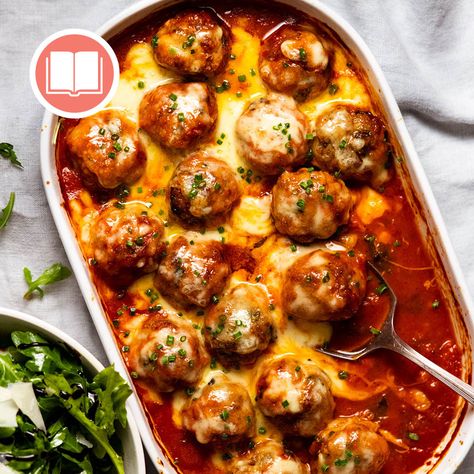 Pasta Balls, Baked Pork Meatballs, Sausage Meatballs Recipes, Beef And Pork Meatballs, Juicy Meatballs, Tin Recipes, Pork Meatballs, Recipetin Eats, Recipe Tin