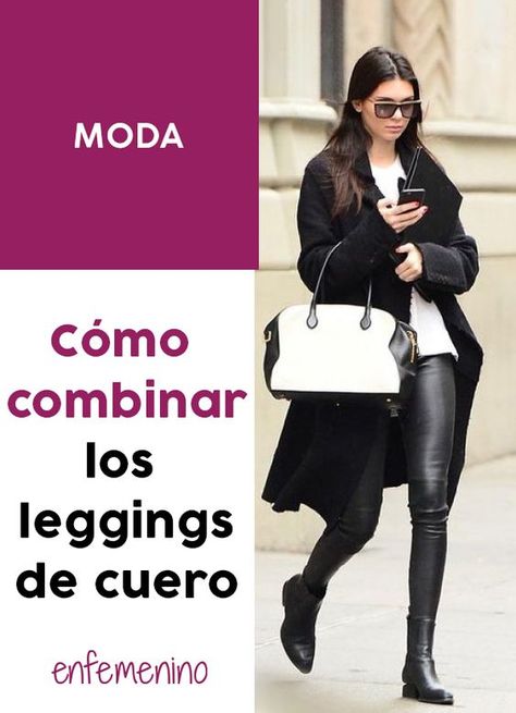 Combina los leggings de cuero todo el invierno gracias a estas ideas. ¡Descubre más! #moda #fashion #cuero Outfit Ideas Leggings, Black Leather Pants Outfit, Leggins Outfit, Outfits Leggins, 70’s Outfit, Leather Pants Outfit, Outfit 2022, Black Leather Pants, Girly Fashion