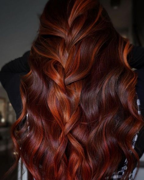 Red Balayage Hair, Red Balayage, Ginger Hair Color, Copper Hair Color, Hair Color Auburn, Hair Shows, Auburn Hair, Red Hair Color, Hair Inspiration Color