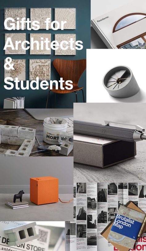 Gifts for Architects and Students  A selection of the most interesting and original gift ideas that make the perfect Christmas or birthday presents for architects and architectural students in 2018.  #architecture #architecturegifts #architectureideas #architectgift #architecturestudent #architecturetoys #architecturemodels Gifts For Architects, Architecture Gifts, Architect Student, Architect Gift, Gift For Architect, Architecture Quotes, Interior Minimalista, Unique Architecture, Architecture Student