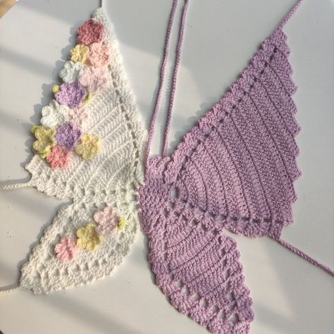 Crochet Fairy, Crochet Bra, Mode Crochet, Crochet Business, Crochet Design Pattern, Crochet Clothing And Accessories, Crochet Stitches For Beginners, Crochet Fashion Patterns, Quick Crochet