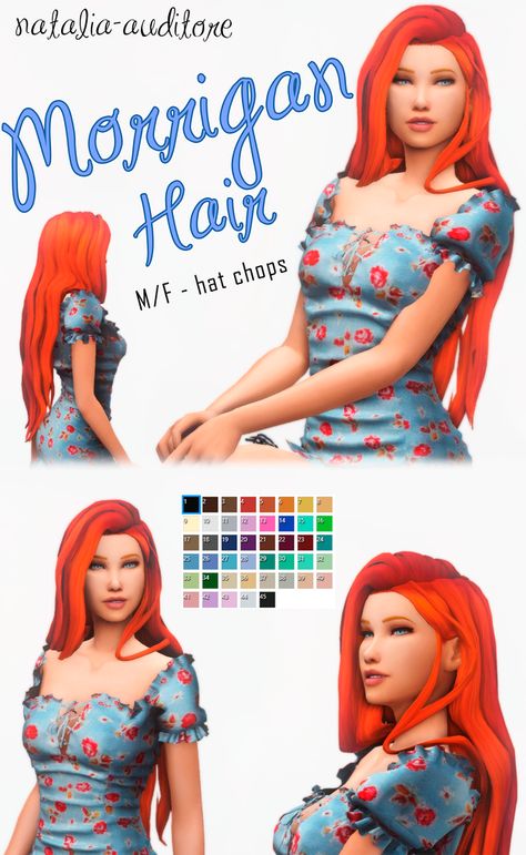 ☀ long length ☀ bgc ☀ 45 swatches ☀ hat compatible ☀ maxis match ☀ unisex ☀ hair ☀ patreon The Sims 4 Hair Maxis Match, Long Hair Sims 4 Cc, Natalia Auditore, Ts4 Hair, Cc Patreon, Sims Stories, Cc Sims4, Sims 4 Cas Mods, Cc Hair