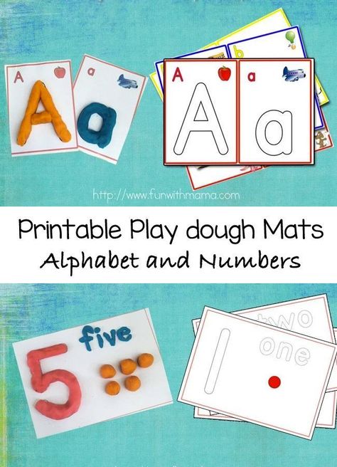 Playdough Letters, Preschool Fine Motor Skills, Play Dough Mats, Alphabet Letter Crafts, Dough Mats, Letter Crafts, Arabic Numbers, Playdough Activities, Playdough Mats