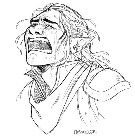 Person Panicking Reference, Taunting Pose Reference, Laughing Art Reference, Fear Pose Reference, Arguing Pose Reference, Terrified Expression Drawing, Looking Down Reference Drawing, Crying Pose Reference, Zevran Arainai