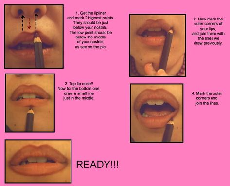 Lip Liner Tutorial, Brows Natural, Lips Tutorial, Lip Tips, Contour Tutorial, Women Tips, Lip Tutorial, Eye Brows, Lip Liners