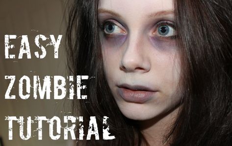 Non-Scary Zombie Halloween Makeup For Kids, So They Don't Terrify Themselves Easy Zombie Makeup, Nem Halloween Makeup, Kids Zombie Makeup, Zombie Makeup Diy, Halloween Zombie Makeup, Zombie Makeup Easy, Zombie Make Up, Zombie Makeup Tutorials, Halloween Makeup For Kids