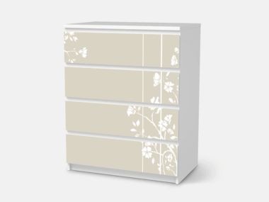 Möbelfolie - IKEA Malm Kommode 4 Schubladen | creatisto Ikea Malm, Kids' Room, Filing Cabinet, Decorative Boxes, Dresser, Vinyl, Floral, Furniture, Home Decor