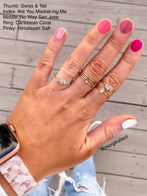 Summer Nail Palette, Nail Color Combos, Simple Gel Nails, Street Nails, Elegant Nails, Fire Nails, Color Street Nails, Beauty And Lifestyle, Diy Manicure