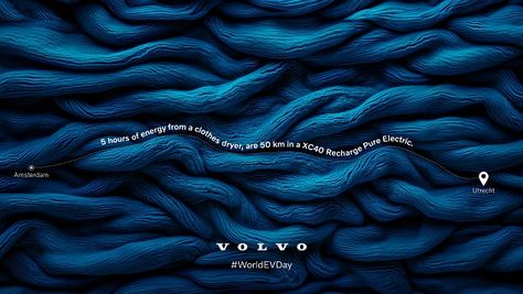 Print ad: Volvo: An Electric Destiny Volvo Electric, Volvo Ad, Car Print Ads, Ad Of The World, Ads Of The World, Best Ads, Ad Agency, Car Ads, Creative Ads