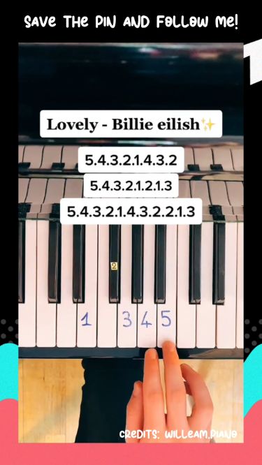 Lovely Billie Eilish | Easy Piano Tutorial Never Gonna Give U Up Piano, Songs To Play On The Keyboard, How To Play Lovely On Piano, Easy Beginner Piano Songs, Popular Piano Songs, Keyboard Piano Songs Easy, Easy Song To Play On Piano, Fun Songs To Play On The Piano, Popular Songs To Play On Piano